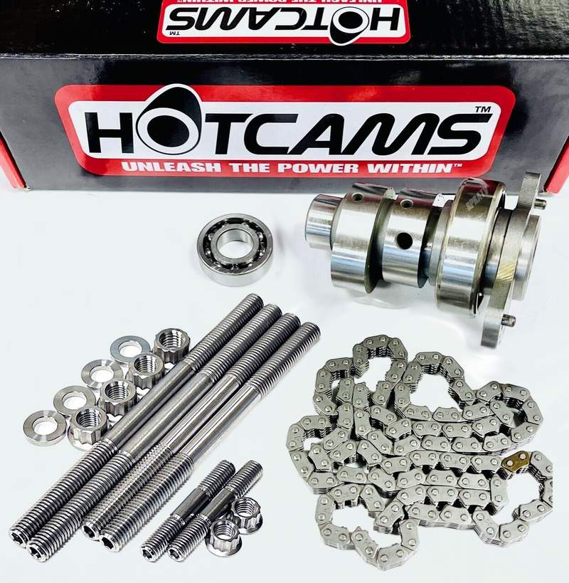 09+ Raptor 700 Stage 3 Hotcams Hot Cams Timing Chain Head Stud Bolts Bearing Kit