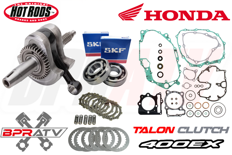 99-04 TRX 400EX Stroker Crank Rebuild Kit Hotrods 4mm Crankshaft Bottom End Part