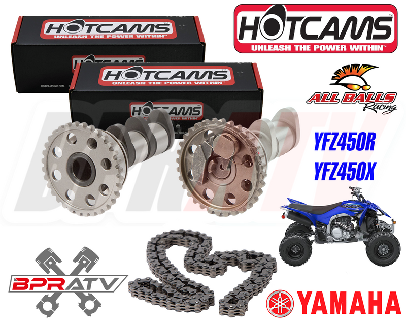 YFZ450R YFZ 450R 450X SE Hot Cams Stage 2 TWO Camshafts & HOT CAMS Timing Chain