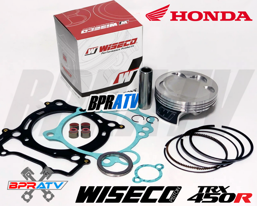 06+ Honda TRX450R TRX 450R 96mm Stock Bore 12:1 Wiseco Pump Gas Piston Gaskets