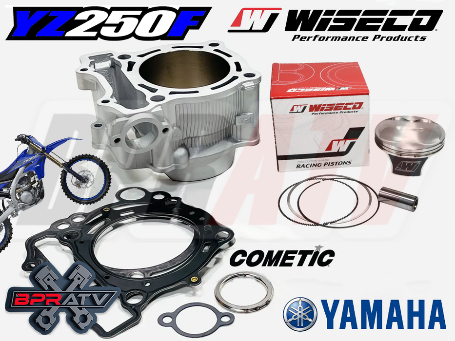 19+ YZ250F YZ 250F Stock Bore Cylinder Piston Complete Top End Rebuild Parts Kit