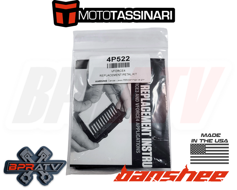 Banshee YFZ 350 GENUINE Moto Tassinari VFORCE4 Replacement Reed Petals FULL SET