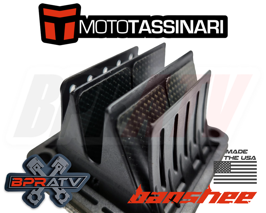 Banshee 350 GENUINE Moto Tassinari VFORCE4 V-Force4 Reed Valve System Reed Cages