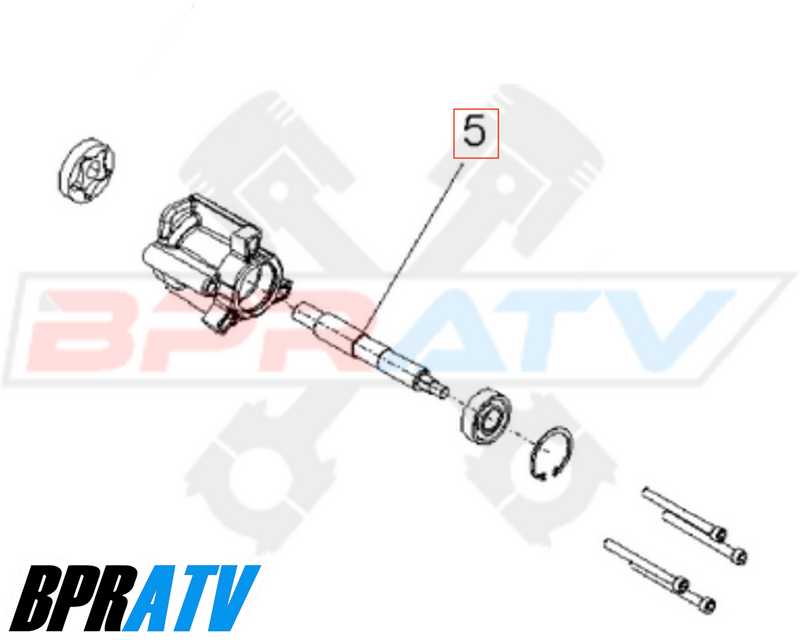 Polaris Ranger Crew 800 700 BPRATV Heavy Duty OEM Replacement Water Pump Shaft