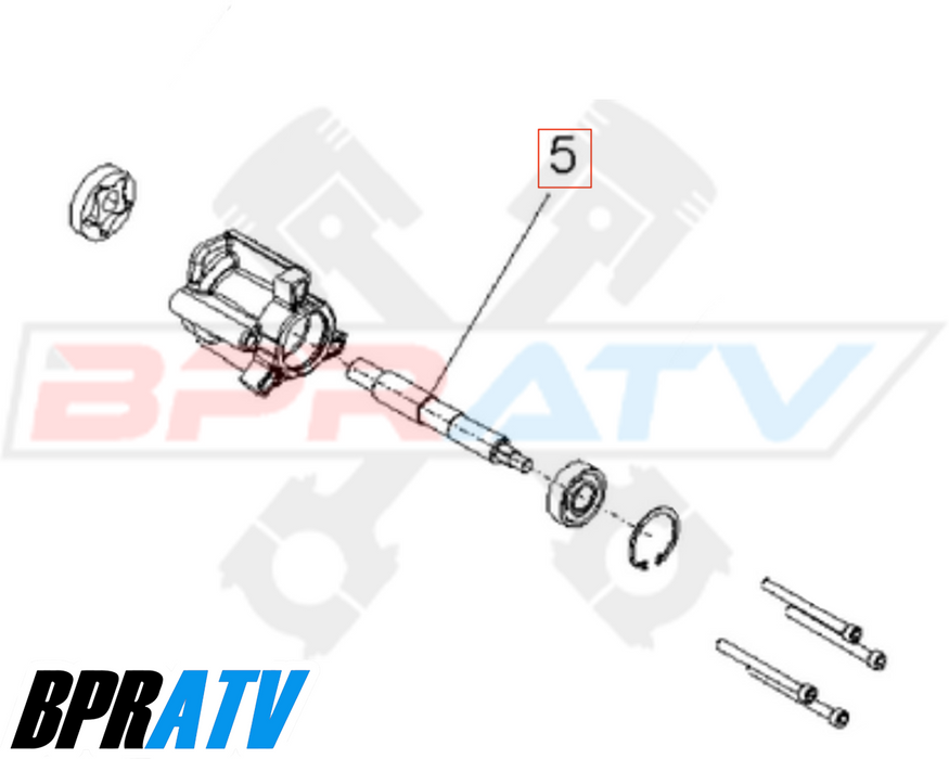 Polaris Water Pump Shaft Heavy Duty OEM Replacement 5135650 5133948 5135093