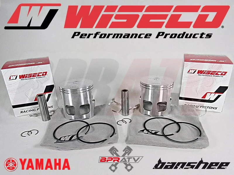 Banshee Wiseco Pistons Piston Set Pair 64mm 64 mil Stock Bore Pro Lite Standard