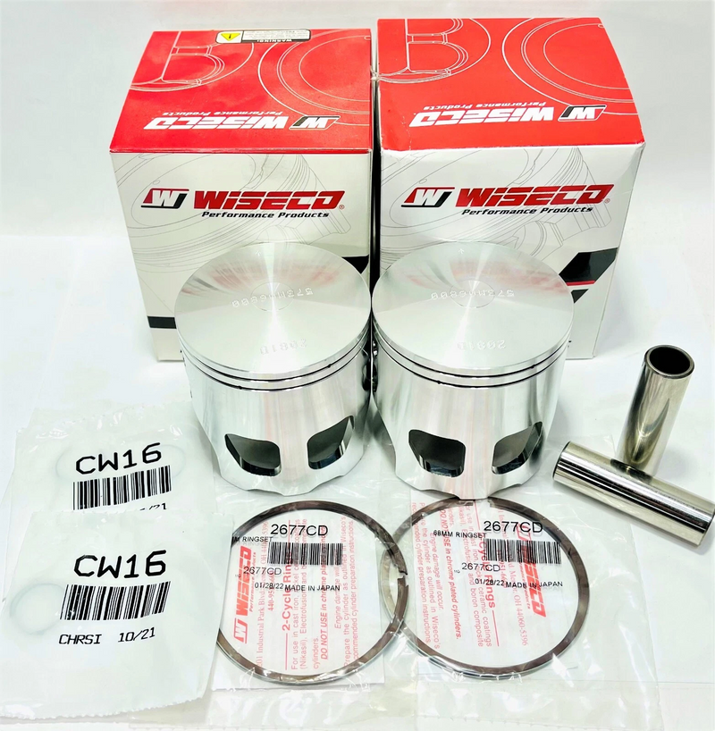 Banshee Wiseco 66mm Pistons Piston Set Pair +2 mm Bore Pro Lite Forged 513M06600