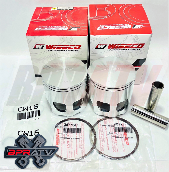 Banshee 521 Super Cub Pistons 72mm 10mm Cub Wiseco Racer Elite Coated Piston Set