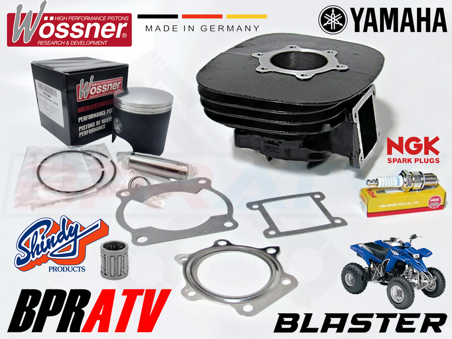 Yamaha Blaster 66mm Stock OEM Bore Cylinder WOSSNER Piston Top End Rebuild Kit