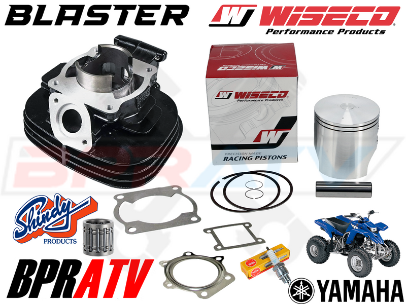Yamaha Blaster 200 YFS200 66m Stock OEM Bore Cylinder WISECO Top End Rebuild Kit