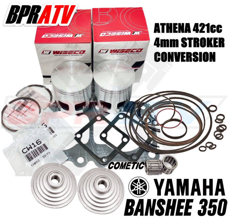 Banshee Athena 421 4mm Stroker Conversion 68mm Wiseco Pistons Top End Redo Kit