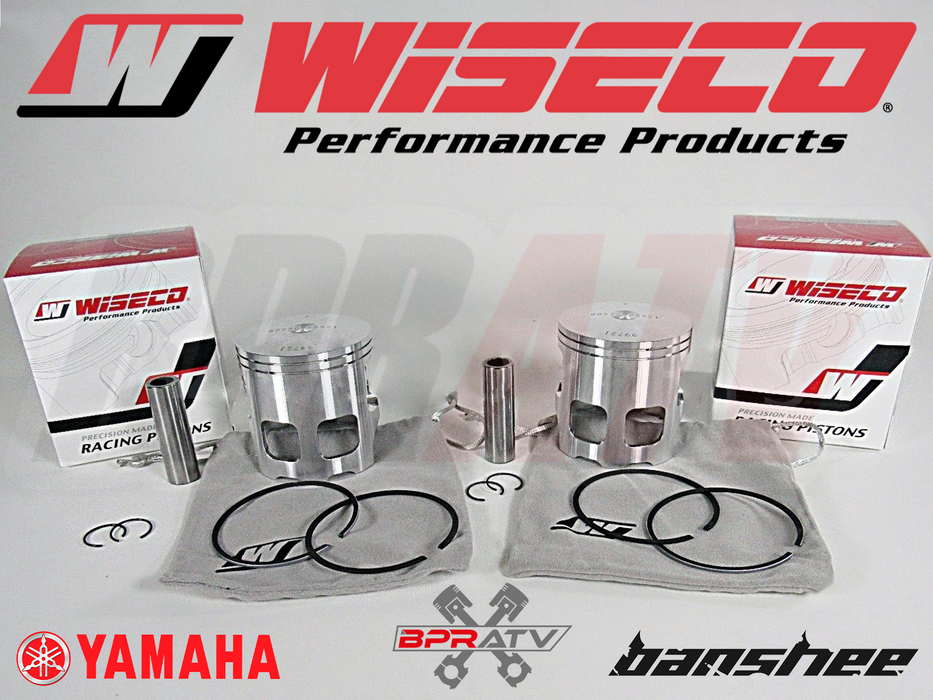 Yamaha Banshee 350 66mm +4 STROKER Wiseco Pistons Pin Bearings O-Ring Gasket Kit