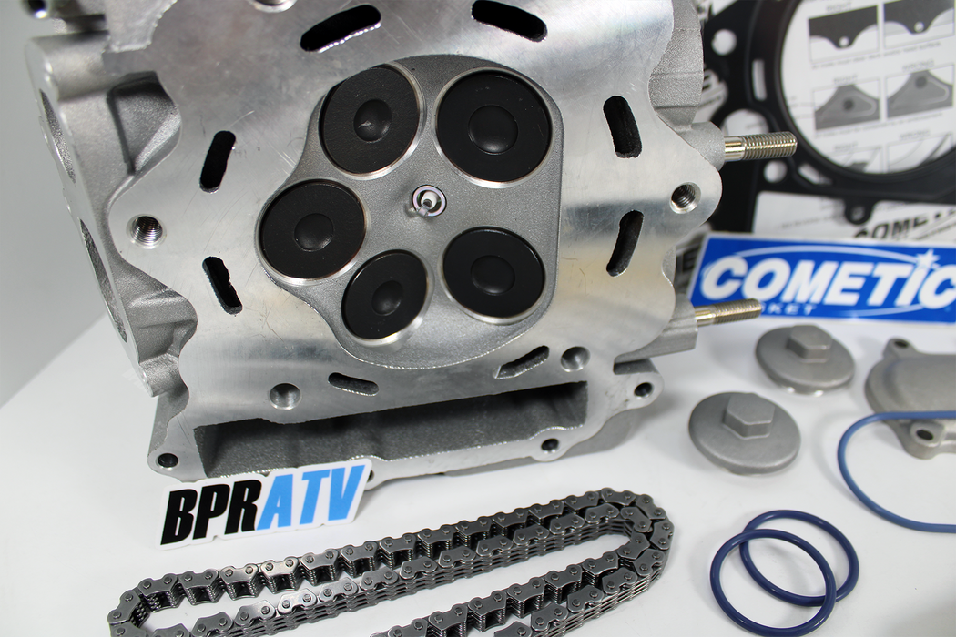 BPRATV Cylinder Head Kit Cam Chain Guides Cometic Gasket for Yamaha Grizzly 660