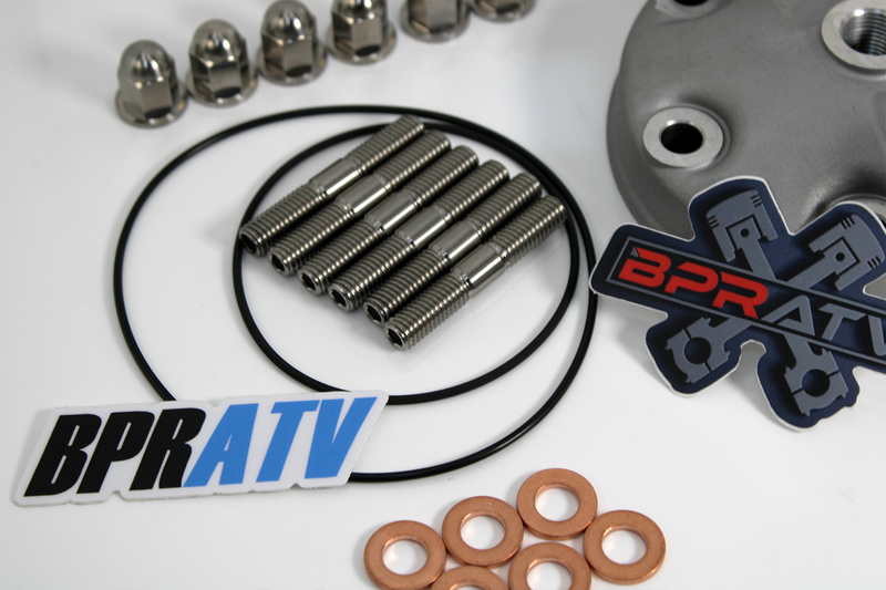 99+ Yamaha YZ250 YZ 250 Stock Bore 66.40mm Replacement Cylinder Head Ti Stud Kit