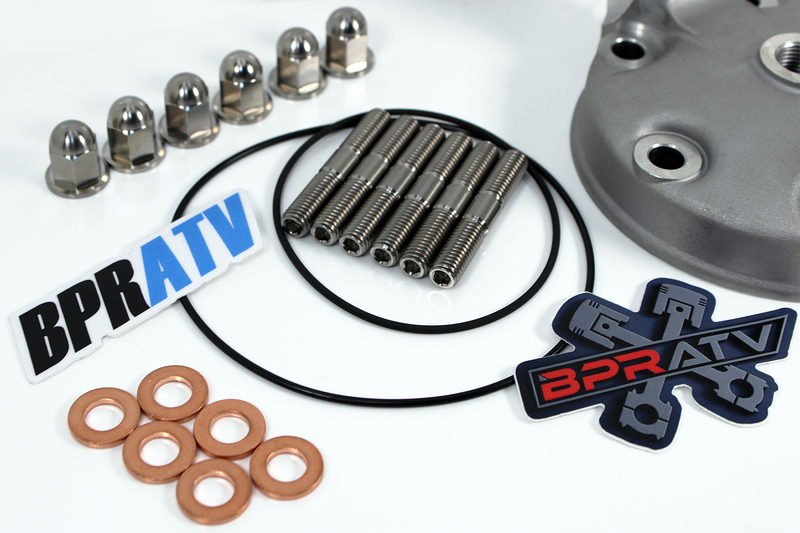 99+ Yamaha YZ250 YZ 250 Stock Bore 66.40mm Replacement Cylinder Head Ti Stud Kit