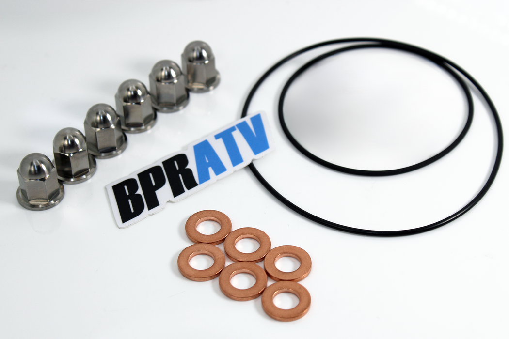 BPRATV YZ250 YZ 250 Stock Bore Replacement Cylinder Head Kit Titanium Acorn Nuts