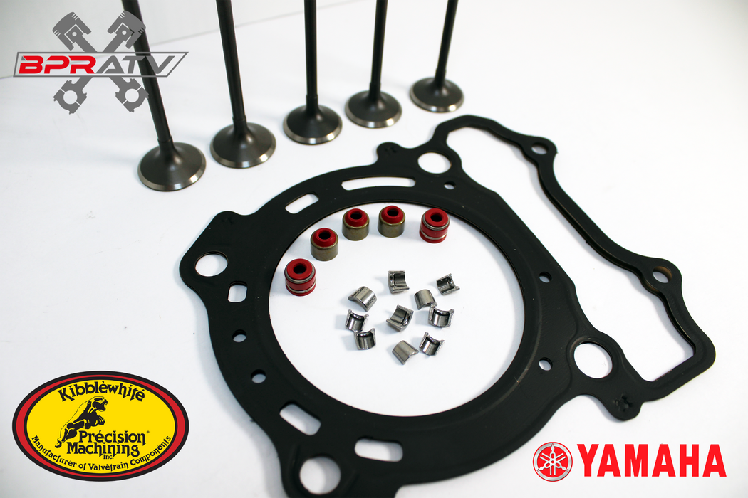 Yamaha WR250F WR 250F Intake Exhaust Valves Kit Gasket KIBBLEWHITE Seals Keepers