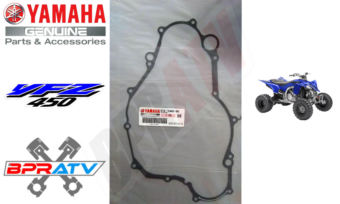 YFZ450 Genuine Yamaha OEM Yamaha Large Outer Clutch Cover Gasket 5TG-15462-02-00