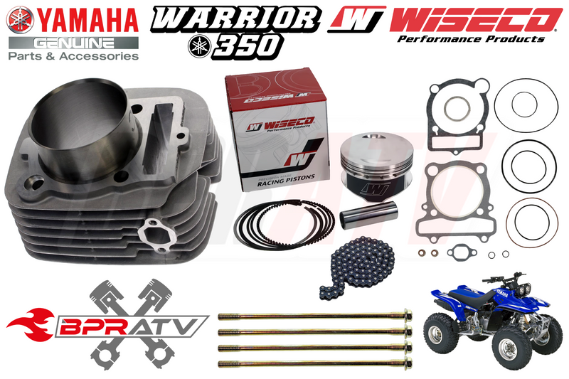 Yamaha Warrior 350 YFM350 GENUINE YAMAHA OEM CYLINDER Wiseco Top End Rebuild Kit