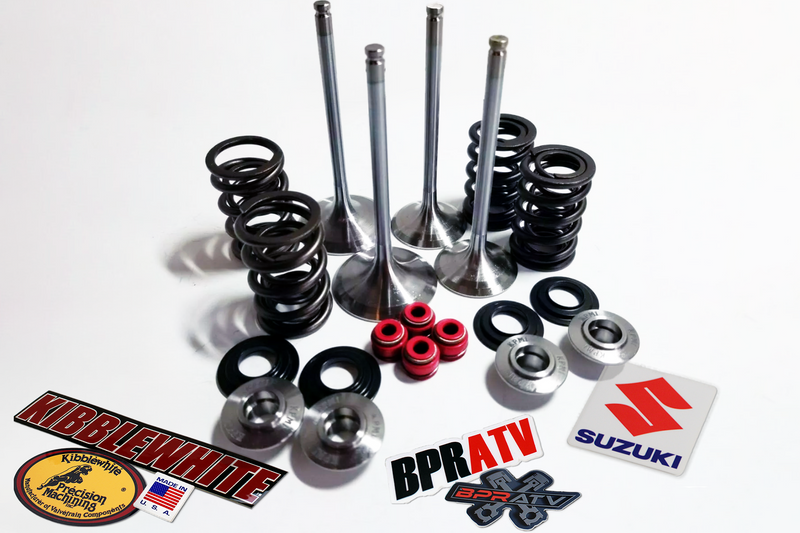 Suzuki LTZ400 Kibblewhite Titanium Spring Kit White Diamond Valves STD RED Seals