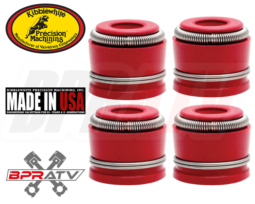 Yamaha YXZ1000R Kibblewhite Valve Keepers Cotters RED Viton Valve Stem Seals Set