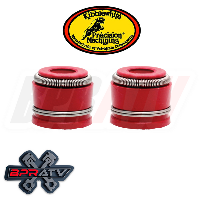 05-17 Honda CRF450X CRF 450X Kibblewhite RED Viton Valve Stem Seals Set of 4 USA