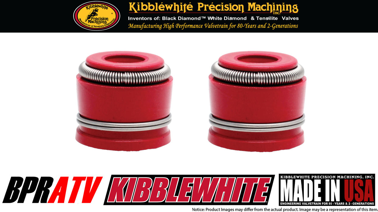 Suzuki LTZ400 Z400 Kibblewhite White Diamond Valves Titanium Spring Kit Red Seal