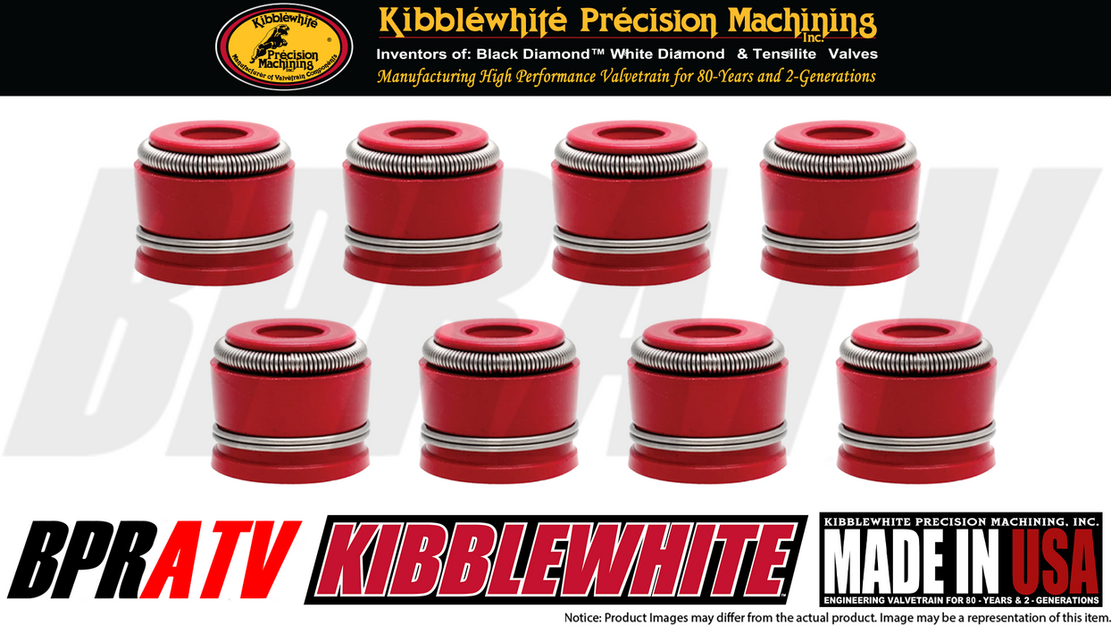 Brute Force Teryx 650 750 Kibblewhite Valves Valve Stainless Black Diamond Seals