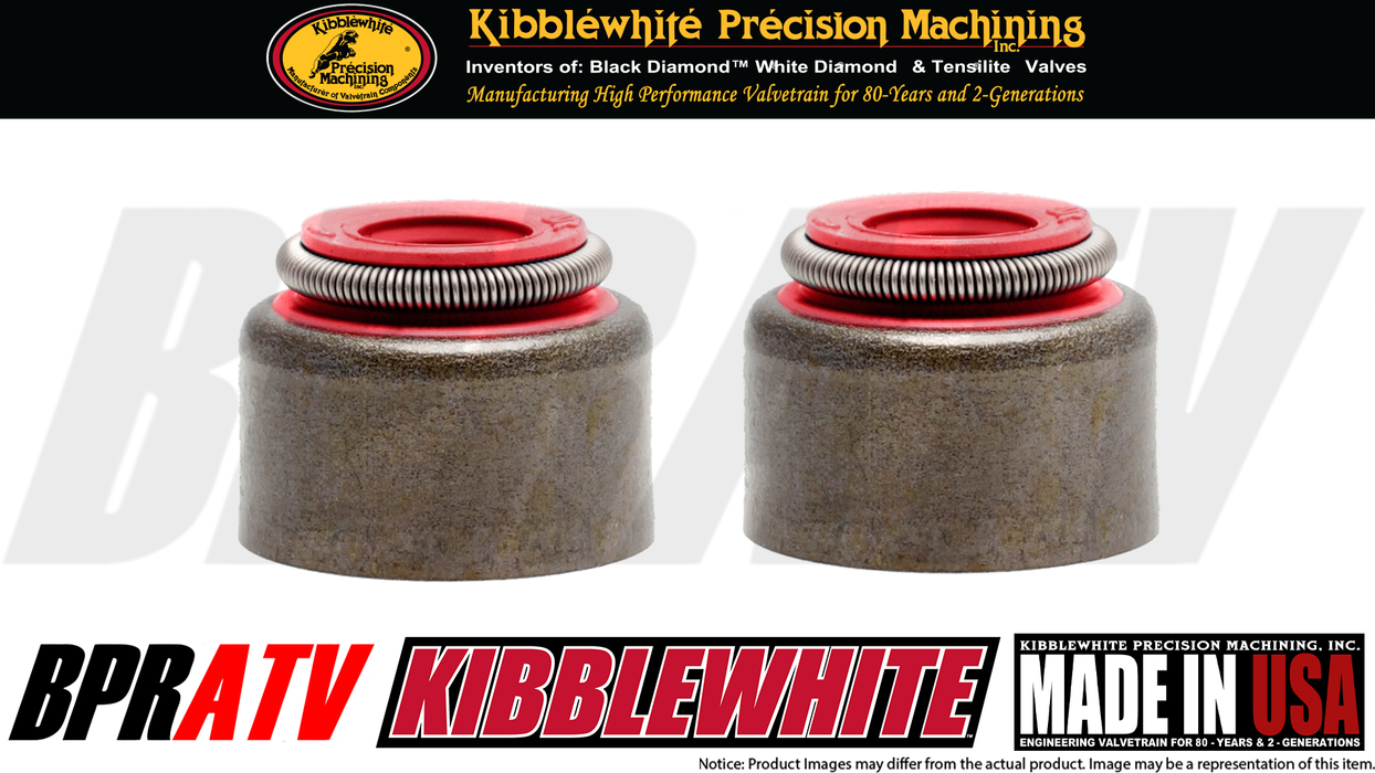 Can Am Outlander 400 Kibblewhite RED Viton Valve Stem Seals Seal Set of 4 Four 4