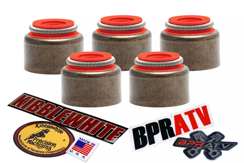 Yamaha 660 Raptor Rhino Grizzly Kibblewhite Stainless Valve Kit & Red Viton Seal