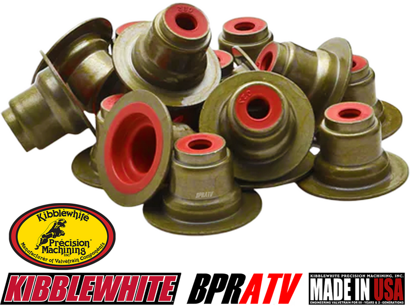 Harley Davidson Kibblewhite RED Viton Valve Stem Seals M8 8 Pack OEM# 18100044