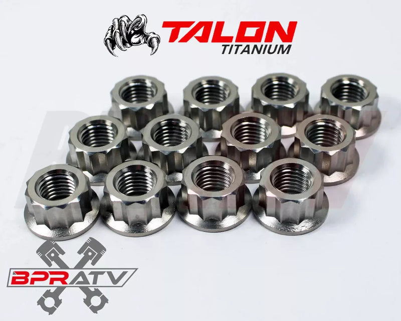 BPRATV 16pc Titanium Lug Nut Set YFZ450/R Raptor Banshee Grizzly Kodiak M10x1.25