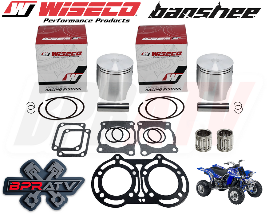 Yamaha Banshee 350 66.50mm Bore Wiseco Pro Pistons Bearings Top End Gaskets Kit