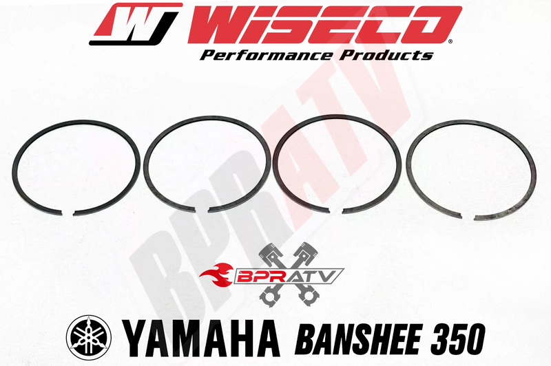Banshee 64.50mm .020 Over Long Rod Pistons Wiseco Stroker Piston Rings +.50mm US