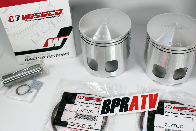 Banshee 64.50mm .020 Over Long Rod Pistons Wiseco Stroker Piston Rings +.50mm US