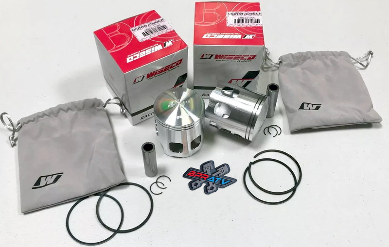 Banshee 64.50mm .020 Over Long Rod Pistons Wiseco Stroker Piston Rings +.50mm US