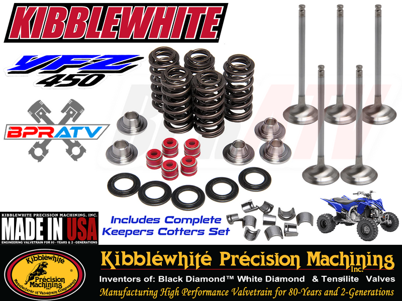 YFZ450 YFZ 450R Kibblewhite +1 Valve Kit 80-80206 80-80218H 80-80216H 80-80214H