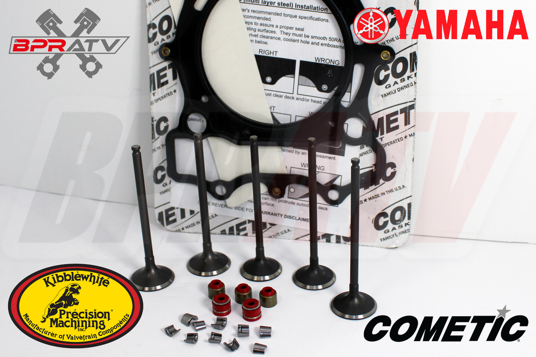 YZ250F YZ 250F Intake Exhaust Valves Kit COMETIC 80 mm KIBBLEWHITE Seals Keepers
