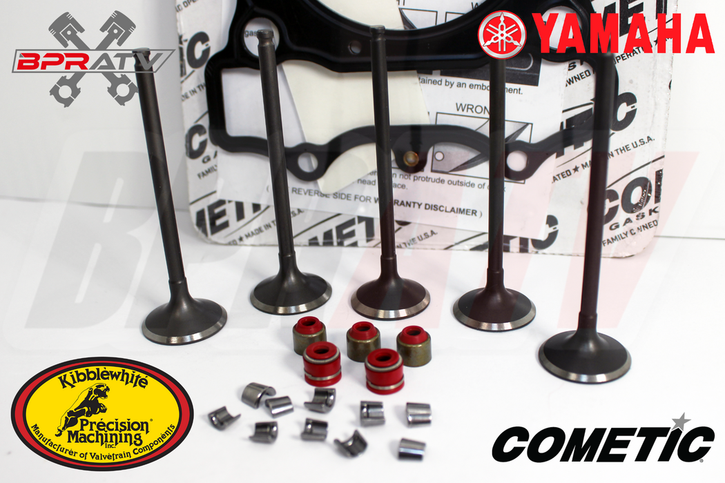 WR250F WR 250F Intake Exhaust Valves Kit COMETIC 83 mm KIBBLEWHITE Seals Keepers