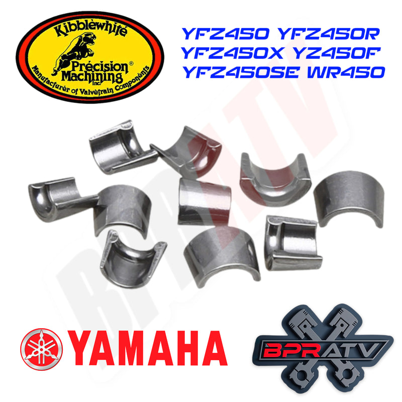 YFZ450 YFZ 450 Kibblewhite Intake Exhaust Valves TITANIUM Springs Kit & KEEPERS
