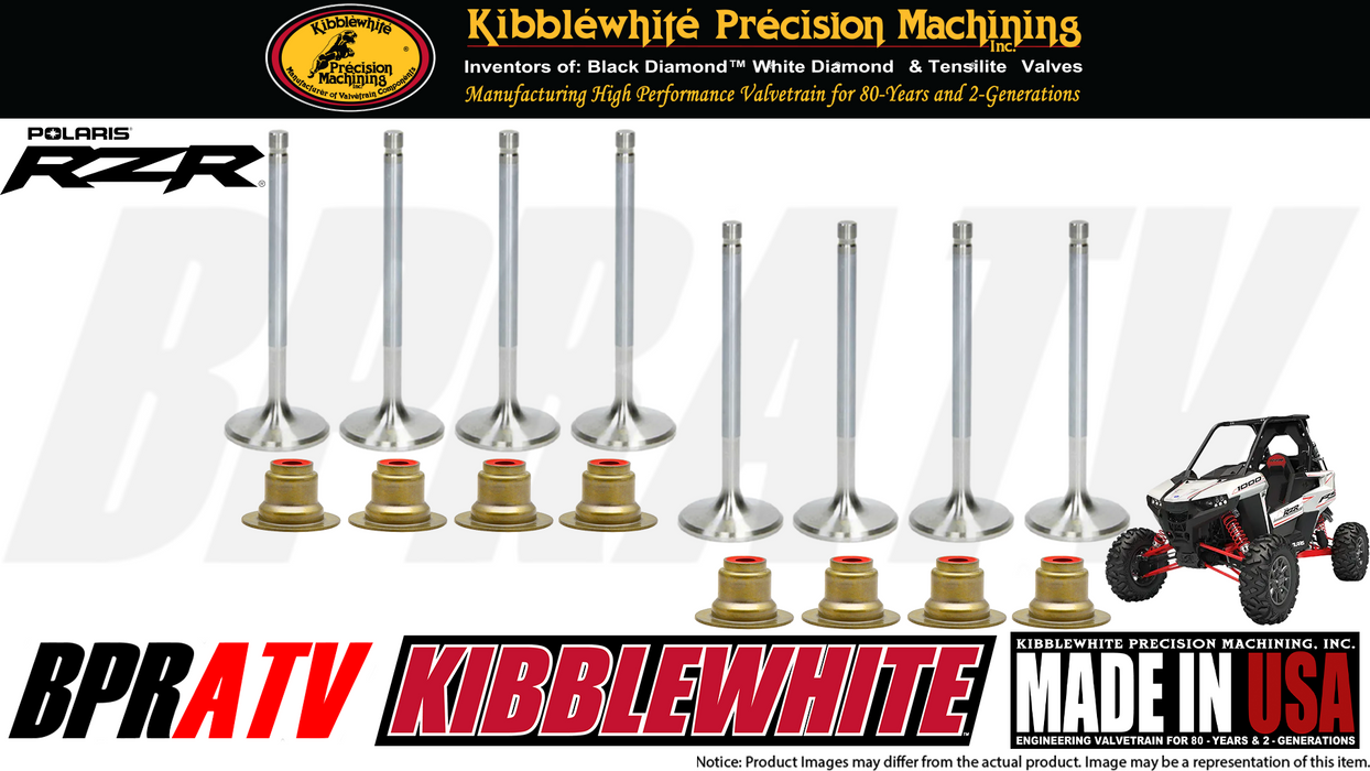 Polaris RZR RS1 Kibblewhite Precision Valve Kit Intake Exhaust Valves RED Seals