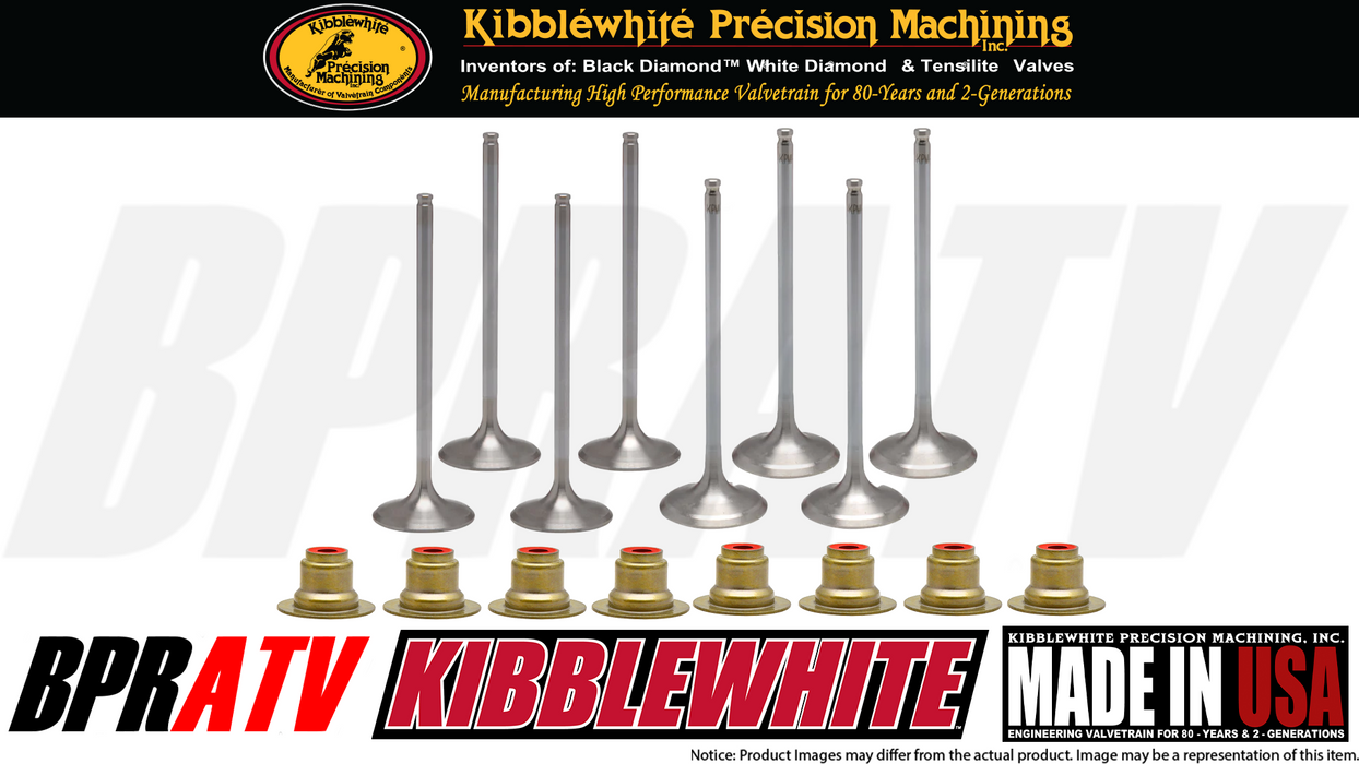 Polaris RZR RS1 Kibblewhite Precision Valve Kit Intake Exhaust Valves RED Seals