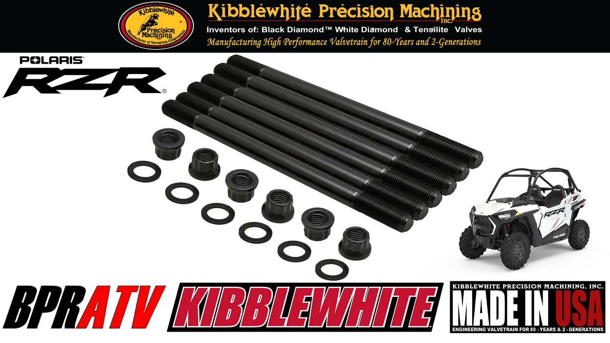 15+ Polaris RZR900 RZR 900 Kibblewhite Stronger Heavy Duty Cylinder ARP Stud Kit