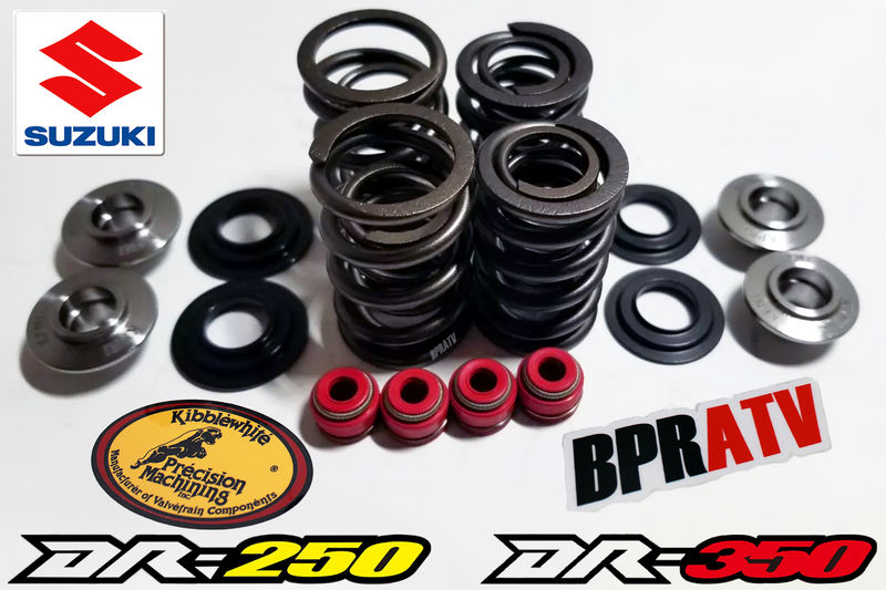 Kibblewhite Titanium Valve Spring Kit 1990-1999 Suzuki DR250 DR350 SE +Red Seals