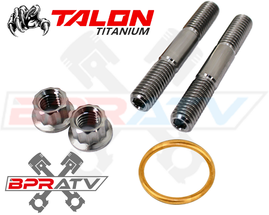 06-14 TRX450R TRX 450R BPRATV TITANIUM Heavy Duty Exhaust Head Pipe Studs Bolts