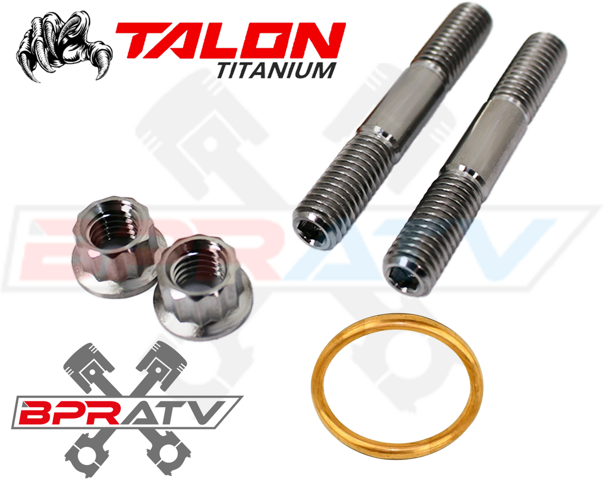 Blaster 200 TITANIUM Cylinder Exhaust Studs Muffler Bolts Nuts Gasket