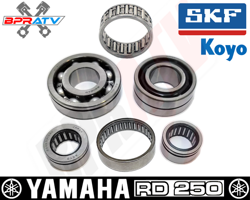 80-83 Yamaha RD250 RD 250 RD250LC SKF KOYO Gearbox Transmission Bearings Kit Set