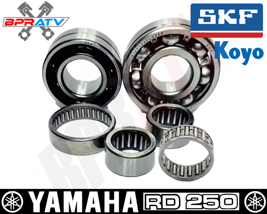 80-83 Yamaha RD250 RD 250 RD250LC SKF KOYO Gearbox Transmission Bearings Kit Set