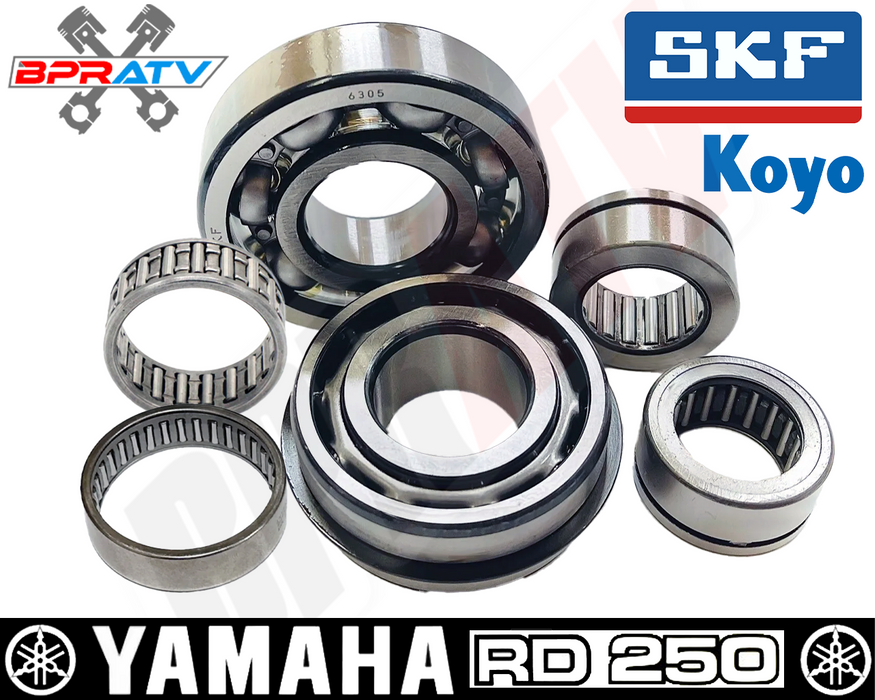 80-83 Yamaha RD250 RD 250 RD250LC SKF KOYO Gearbox Transmission Bearings Kit Set