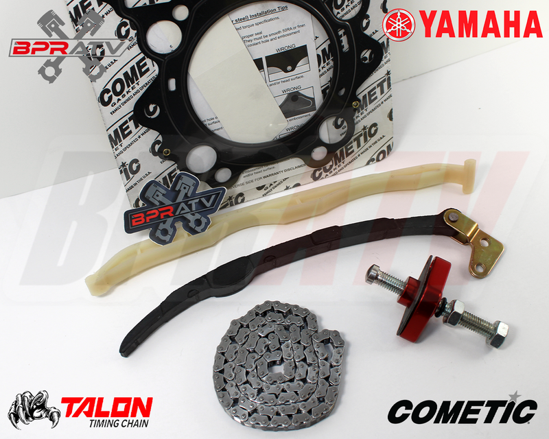 Yamaha Grizzly 660 YFM660 Cam Timing Chain Guides RED Tensioner + Cometic Gasket
